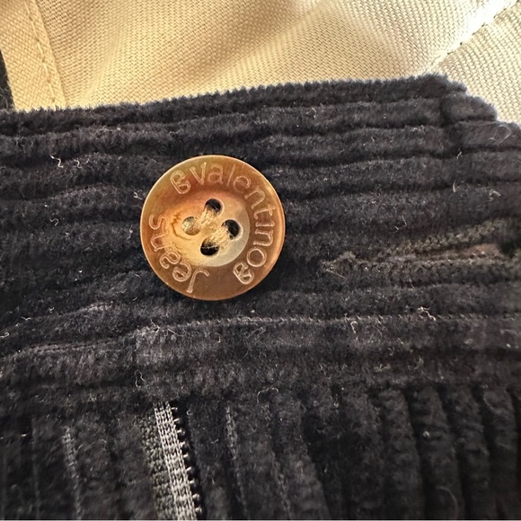 VTG Valentino Jeans Pants Men Size 42 / 34 Blue Corduroy Cotton Blend W32 L29 - Picture 8 of 13